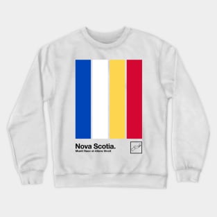 Nova Scotia // Original Minimalist Artwork Poster Design Crewneck Sweatshirt